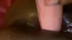 BGC taking big white dick on period