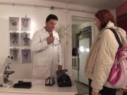 Husband fucking a pregnant fuck after a check-up in the doctor's office 1/16