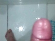 Punheta no banho
