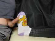Girl in Cute Socks gives Sensual SOCKJOB