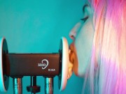 ASMR Close Up Ear Licking 3Dio by Elsa 1/16