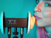 ASMR Close Up Ear Licking 3Dio by Elsa 10/16
