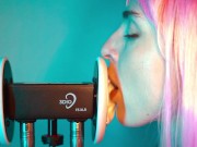 ASMR Close Up Ear Licking 3Dio by Elsa 8/16