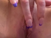 Masturbation with family behind the bathroom door