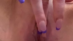 Masturbation with family behind the bathroom door