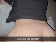 Cheating No Good Dirty Talking Teenage Slut Can t Help but Thank Her Boyfriend 13/16