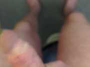 Getting completely naked and musturbating in the hospital bathroom