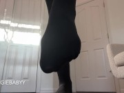 pantyhose foot worship evil supergirl traps you until you melt her! - full video on Veggiebabyy Many 1/16