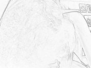 Cartoon blowjob, rider. Part 2 4/16