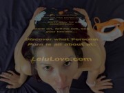 Big boobs babe sucking YOUR cock after teasing denial to POV cumshot facial & behind scenes after - Lelu Love 16/16