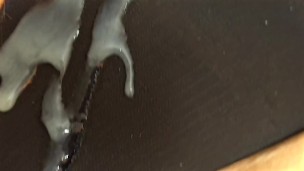 Big Fat BBW SSBBW mature white woman gives blowjob - black cock jerking off & cum on panties - nut