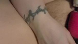 Bbw brihanna78 masturbating wet pussy with wand and vibrator (more on my onlyfans)
