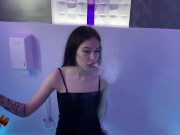 Hard Rough Fuck With Slutty Beauty In Public Restroom 1/16