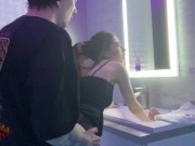 Hard Rough Fuck With Slutty Beauty In Public Restroom 9/16