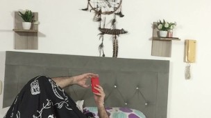 I fuck my stepfather at his wife's house and he fills my pussy with milk