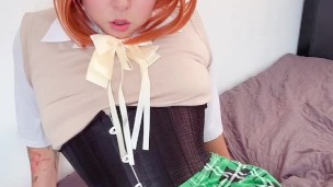 Ginnix cosplay/ yotsuba culona orgasmo a chorros 💦