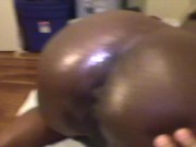 After I wet up his dick, he bent me over doggystyle and pounded my pussy 6/16