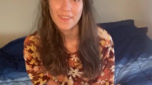 Barely Legal Brunette likes being watched OF: @alijonez_18