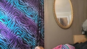 Redheaded ginger hottie sucks her toy, then fucks her ass going deep anal