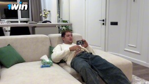 Older Step Brother Caught Jerking Off Because Step Sis Came Home From Study Early! CumOn Ass