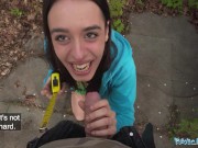 Public Agent Jogger sucks a big fat dick in a public place 4/16