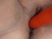 Masturbation with vibrator, chubby pussy