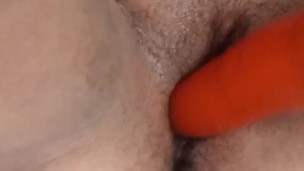 Masturbation with vibrator, chubby pussy