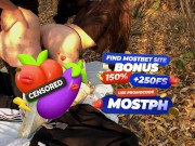 Частное. Секс на природе с рыжей студенткой 9/16