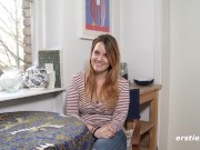 Ersties - Hot Brunette Babe Masturbates with a Dildo in the Kitchen 11/16