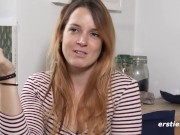 Ersties - Hot Brunette Babe Masturbates with a Dildo in the Kitchen 15/16