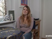 Ersties - Hot Brunette Babe Masturbates with a Dildo in the Kitchen 3/16