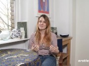 Ersties - Hot Brunette Babe Masturbates with a Dildo in the Kitchen 8/16