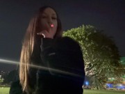 Artemisia Love Late Night Smoking Fetish @ the Park Italian Milf Full Videos on OF 2/16