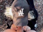 PUBLIC SEX IN THE FOREST WITH A STUDENT, A GIRL DOES A BLOWJOB IN THE FOREST. HOUSE. HOME VIDEO. PRI 3/16