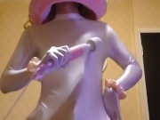 ボクでシコシコしてーん💓マイ○ロディ(♂️)のドレスぬぎぬぎストリップショー&電マオナニー✨【サ○リオドピューロランド】【ハロウィン】 - Screenshot 13 of 16 - Cosplay
