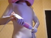 ボクでシコシコしてーん💓マイ○ロディ(♂️)のドレスぬぎぬぎストリップショー&電マオナニー✨【サ○リオドピューロランド】【ハロウィン】 - Screenshot 16 of 16 - HD