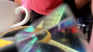 amateur relaxing on webcam