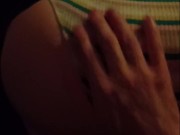 【フェチズム】女子大生　美尻　縞パン　脱がす　　(素人、JD、個人撮影)※無音 - Screenshot 15 of 16 - 日本人