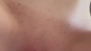 19 yo slut riding on dildo as on real cock