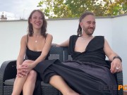 ANAL CREAMPIE!!! Nahira shows no limits, and this is her first porno 3/16