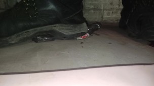 Banana Walkover Crush, flattened under my dirty size 11 boots 😁👣