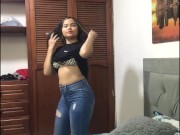 I UNDRESS AND DO A NICE HOT DANCE.