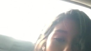 I undress and masturbate in my boss's car