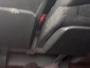 Boy with big, thick dick showing off inside the travel bus