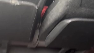 Boy with big, thick dick showing off inside the travel bus