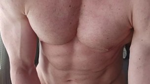 6'7" 250lb dominant hunk fucks fleshlight