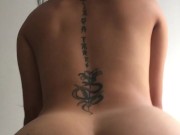 I ride my neighbor's cock at his wife's house.