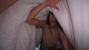 Morning Surprise: Waking Him Up with Kisses Under the Sheets 😘💋