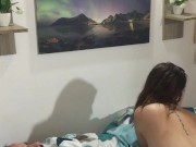 I ride my neighbor's cock at his wife's house