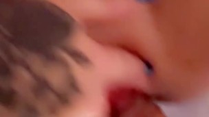 Big tit white girl Close up fucking